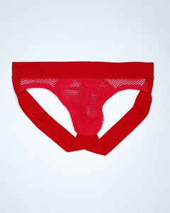 Jockstrap Slip Mesh Vermelha