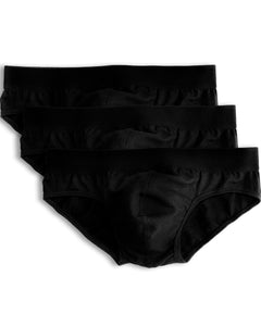 Slip Underwear Cotton Black - Kit of 3