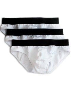 Slip Underwear Cotton White - Kit of 3